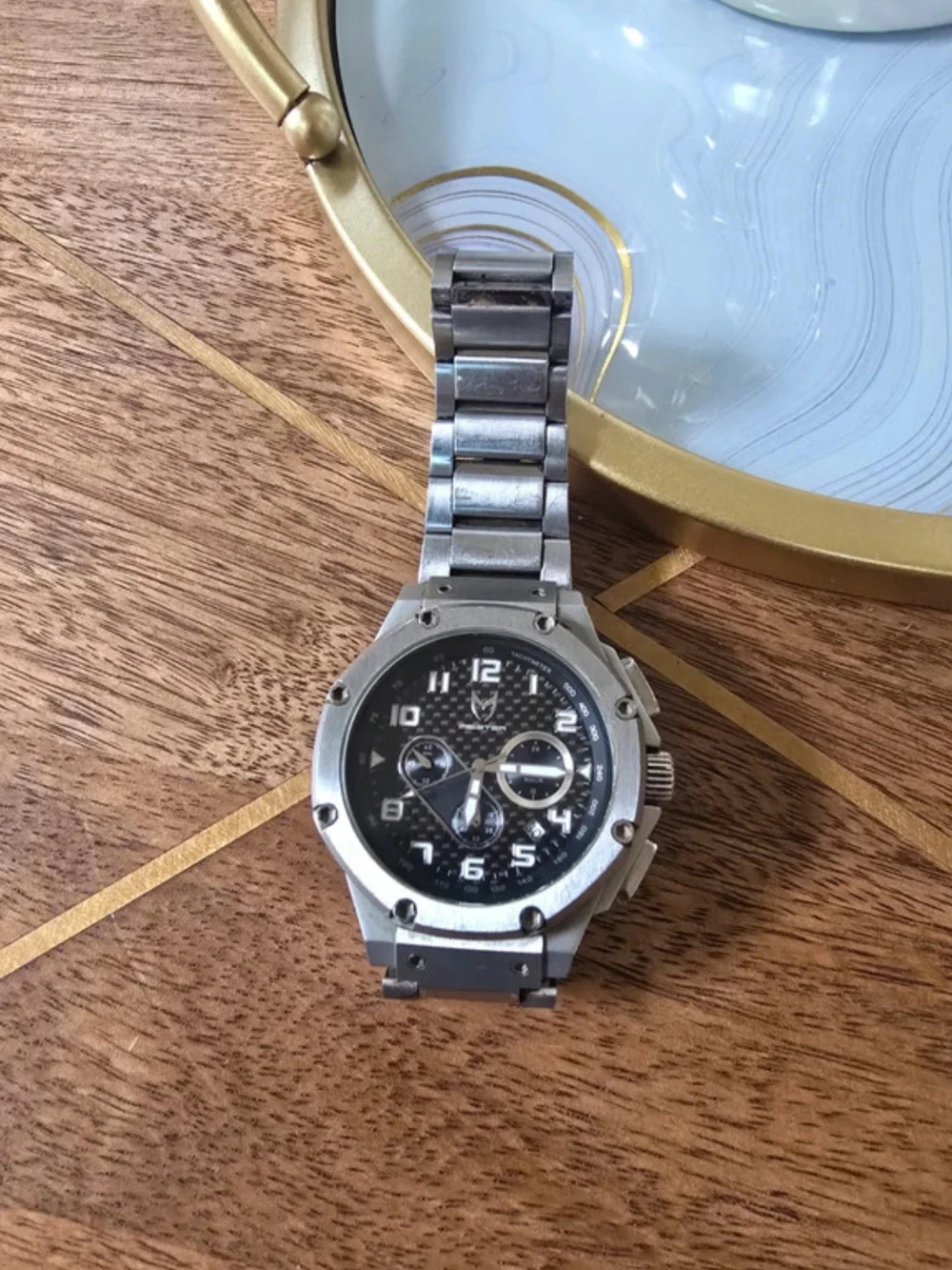 Meister Ambassador Japan Movement Chronograph with Black Dial Stainless Steel